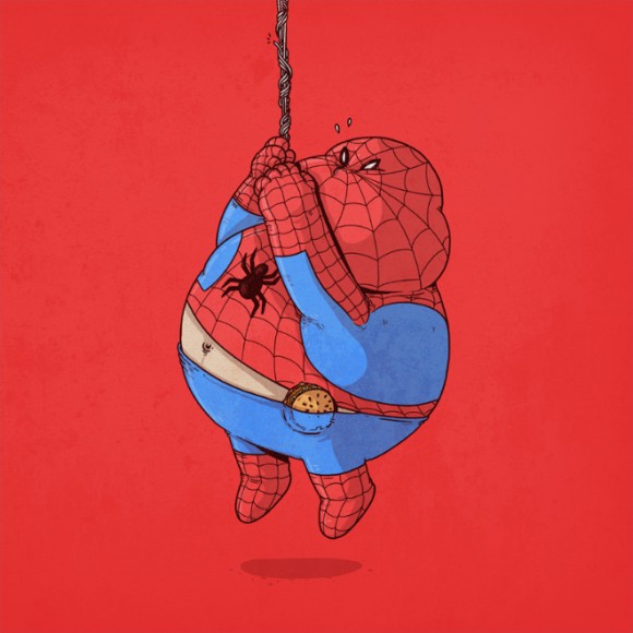 580x580 Spiderman Funny Drawings - Funny Drawings