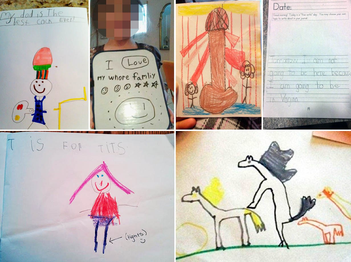 1232x920 rude, funny and totally inappropriate kids drawings that didn't - Funny Drawings