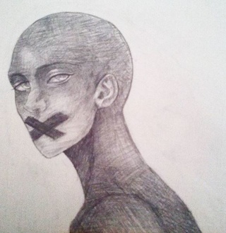 320x329 being bald is hard as a girl, people laugh and automatically think - Funny Drawings Of People