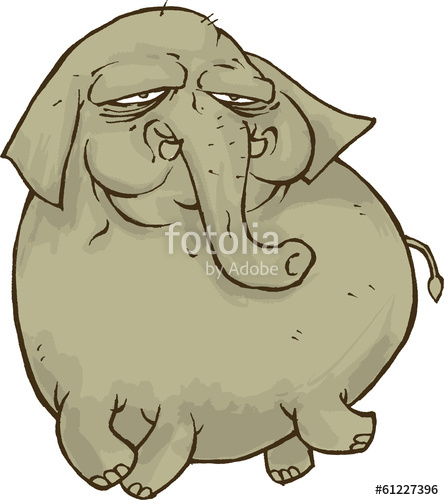 444x500 Funny Elephant Cartoon Stock Image And Royalty Free Vector - Funny Elephant Drawing