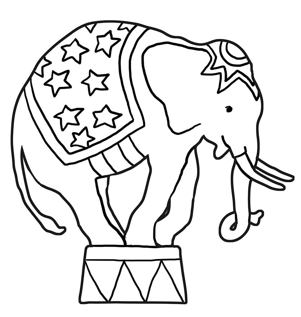 1004x1057 Funny Elephant Coloring Pages - Funny Elephant Drawing
