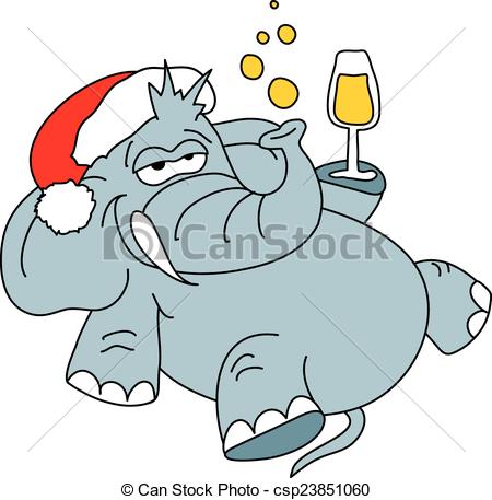 450x457 funny elephant vector character on a white background funny - Funny Elephant Drawing