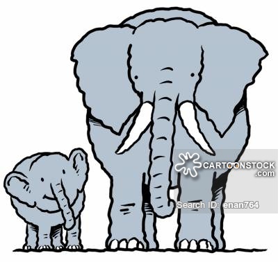 400x378 Images Of Cartoon Elephants Baby Elephant Cartoons And Comics - Funny Elephant Drawing