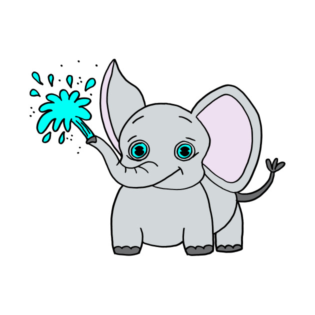 630x630 Lovely And Funny Elephant Drawing - Funny Elephant Drawing