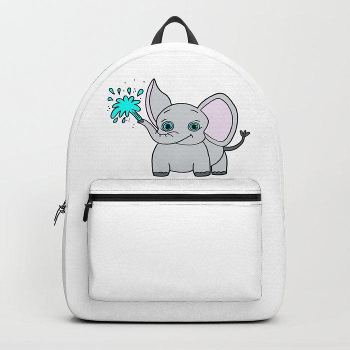 700x700 Lovely And Funny Elephant Drawing Backpack - Funny Elephant Drawing
