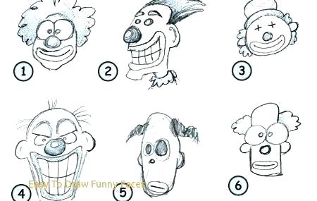 450x285 easy synonym to draw funny faces and antonym worksheet drawing - Funny Faces Drawing