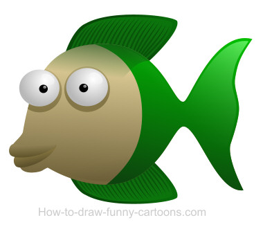 380x328 Drawing A Fish Cartoon - Funny Fish Drawings