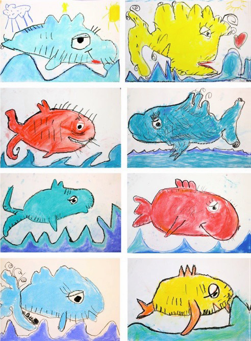 Funny Fish Drawings at PaintingValley.com | Explore collection of Funny ...