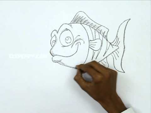 480x360 How To Draw A Funny Fish - Funny Fish Drawings