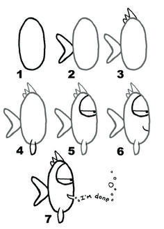 236x330 How To Draw A Fish How To Draw Drawings, Cartoon Drawings - Funny Fish Drawings
