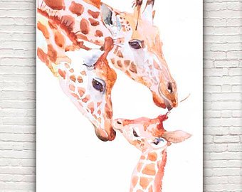 340x270 Giraffe Drawing Etsy - Funny Giraffe Drawing