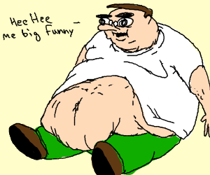 300x250 Fat Funny Guy Drawing - Funny Guy Drawing