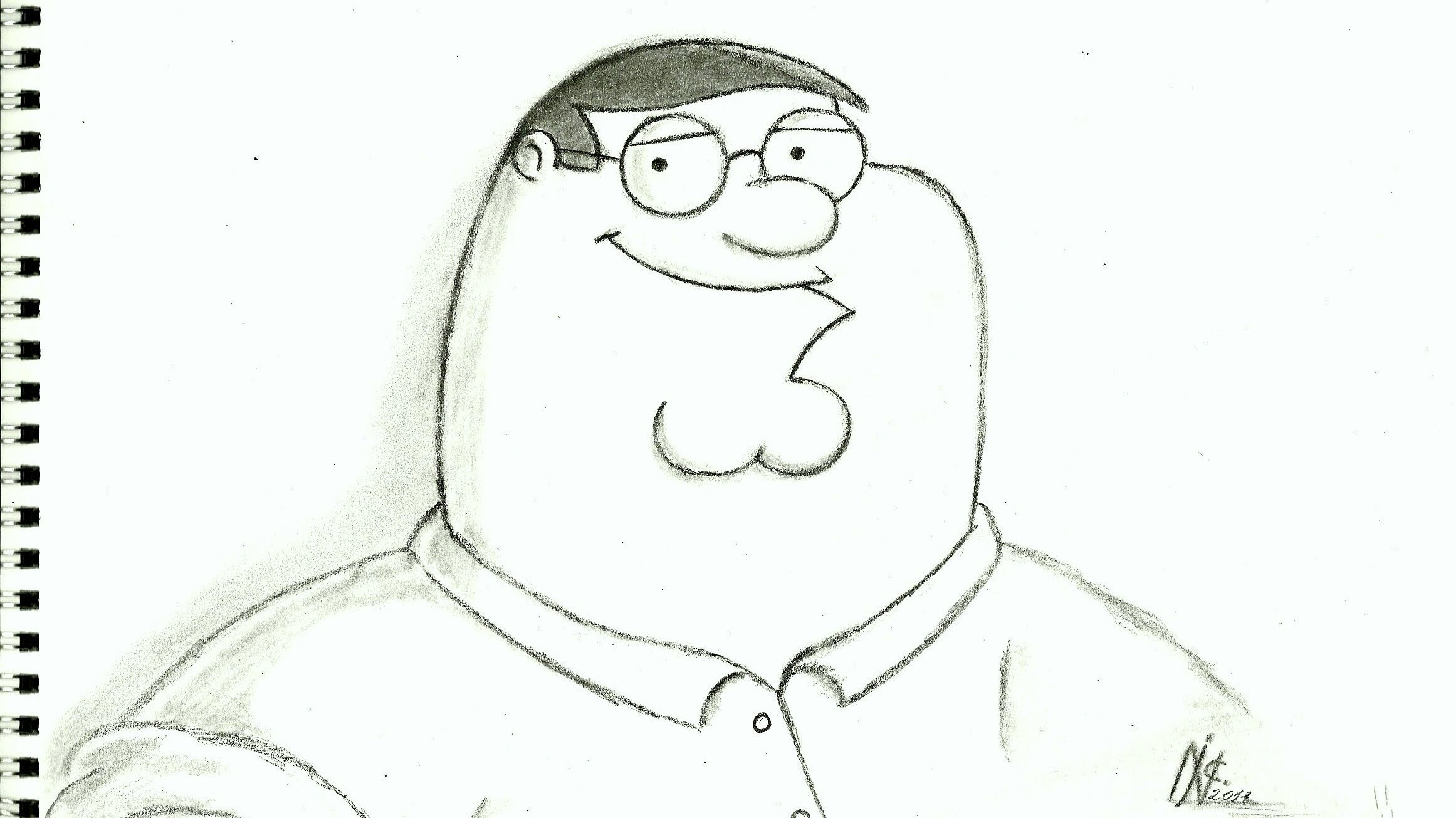 2323x1305 How To Draw Peter Griffin Easy How To Draw A Cute Lamb Funny So - Funny Guy Drawing