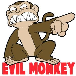 300x300 How To Draw The Evil Monkey From Family Guy Drawing Tutorial - Funny Guy Drawing
