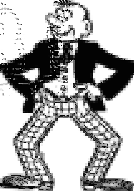 427x608 man, gentleman, thin, reedy, guy, slim, tie, funny, bent, draw - Funny Guy Drawing