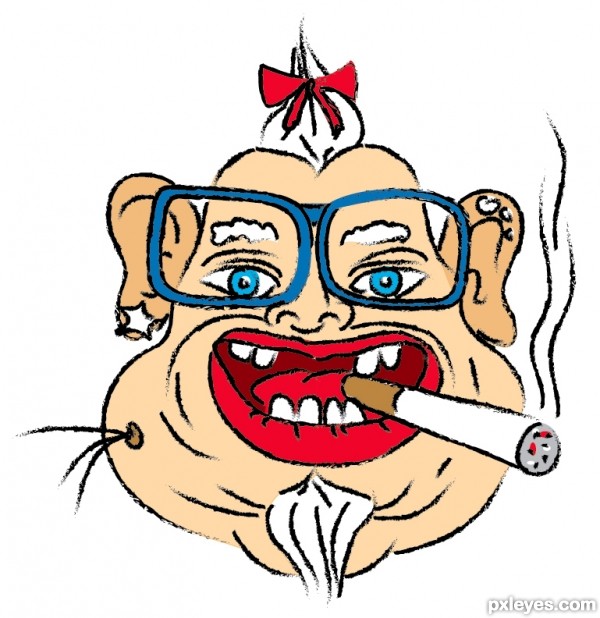 600x618 Fatty Guy Picture - Funny Guy Drawing