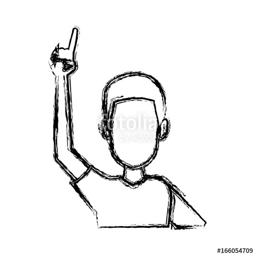 500x500 Portrait Funny Guy Cartoon Young People Profile Stock Image - Funny Guy Drawing