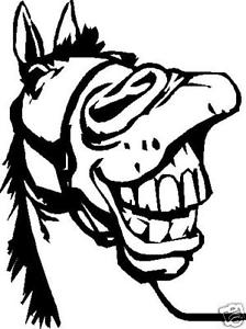 224x300 Horse Head Funny Car Decal Sticker Ebay - Funny Horse Drawing