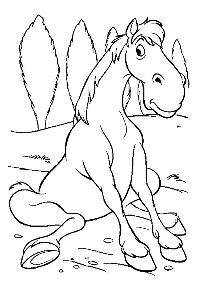 650x920 Horse Template - Funny Horse Drawing