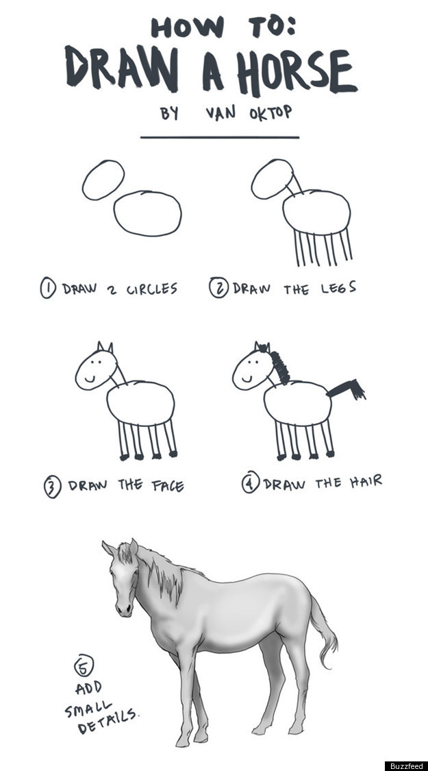 625x1125 How To Draw A Horse' Is The Only Art Guide You'll Ever Need - Funny Horse Drawing