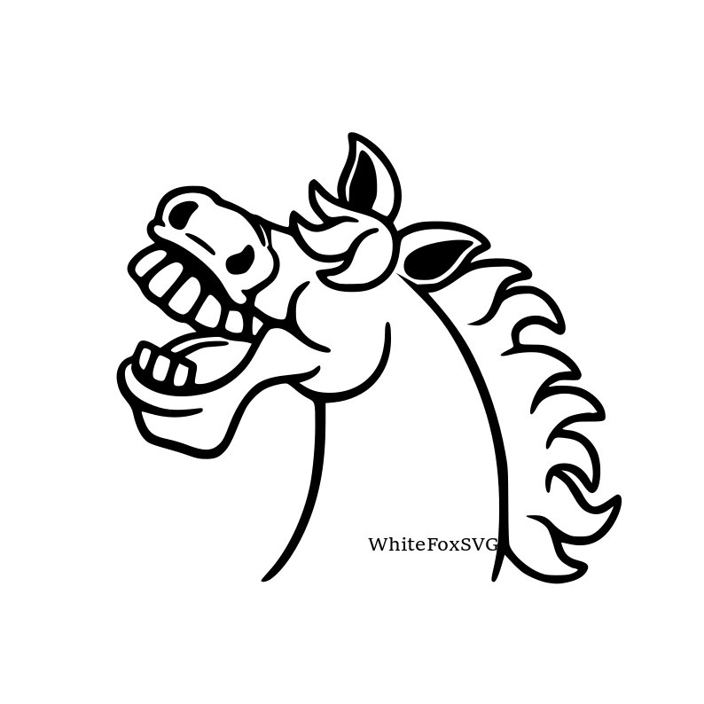 794x794 laughing horse happy horse funny horse funny clipart etsy - Funny Horse Drawing