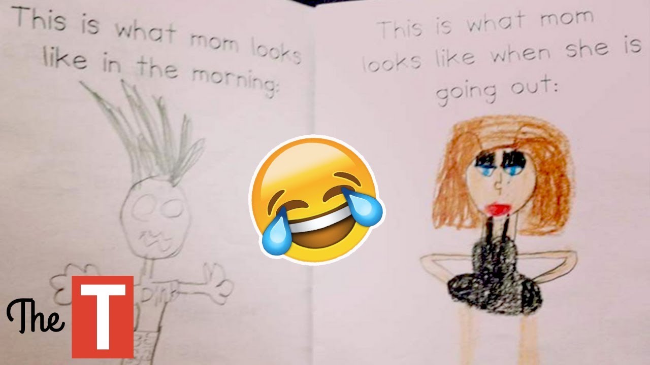 1280x720 funniest kid drawings that say a lot about their parents - Funny Kids Drawings