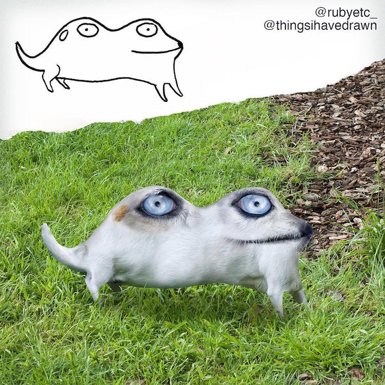 750x750 artist brings his funny kids' drawings to life with hilarious - Funny Kids Drawings