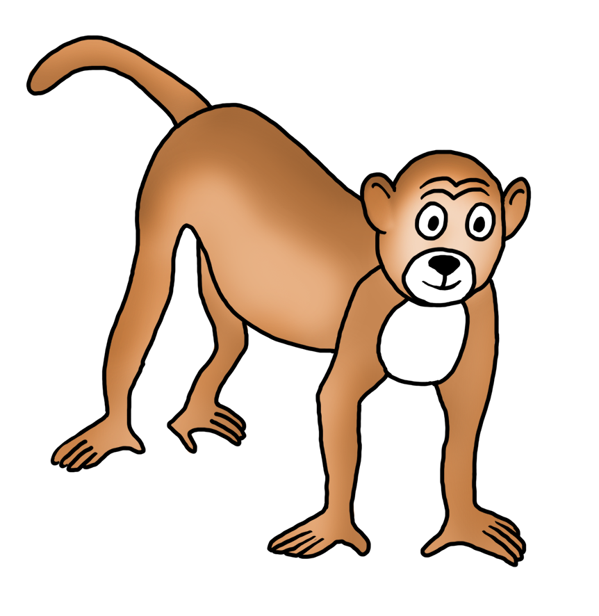 862x886 Funny Monkey Drawings - Funny Monkey Drawing