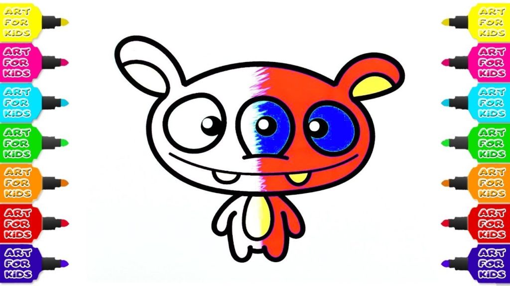 1024x576 How To Draw Coloring Book Funny Monster For Children Drawing - Funny Monster Drawings