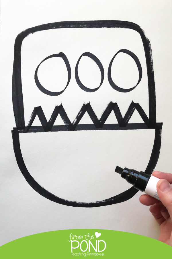 600x900 Funny Monster Directed Drawing From The Pond - Funny Monster Drawings