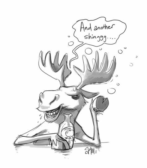 474x541 moose cartoon drawings how to draw a moose for kids step - Funny Moose Drawing