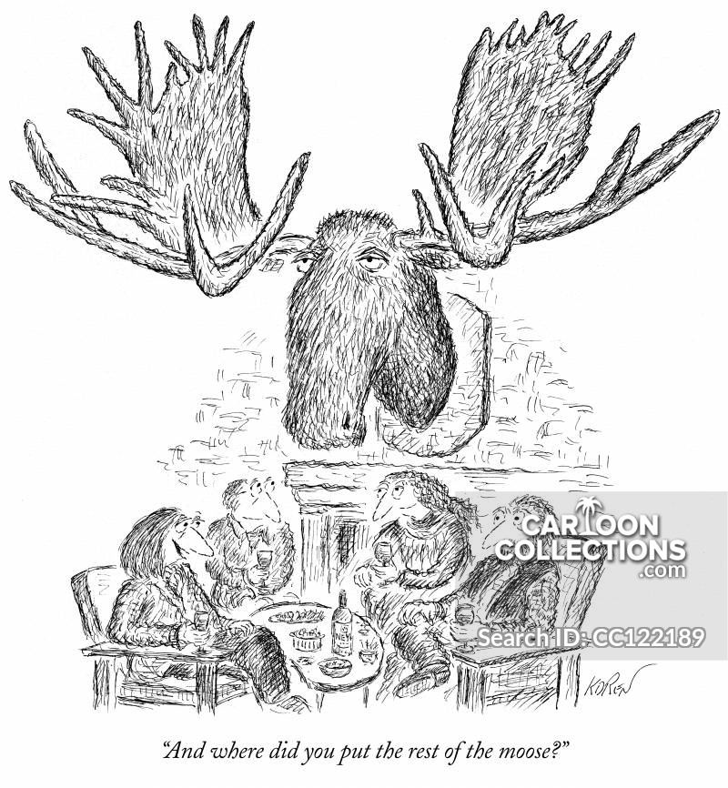 800x866 Moose Cartoons And Comics - Funny Moose Drawing