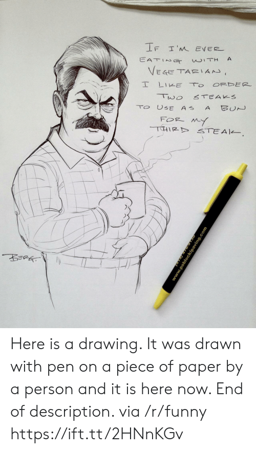 500x881 Here Is A Drawing It Was Drawn With Pen On A Piece Of Paper - Funny Person Drawing