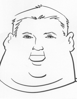 300x385 Lesson Six How To Draw Fat People - Funny Person Drawing