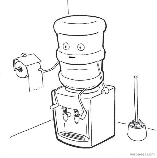 660x663 Water Funny Drawings - Funny Pictures Drawing