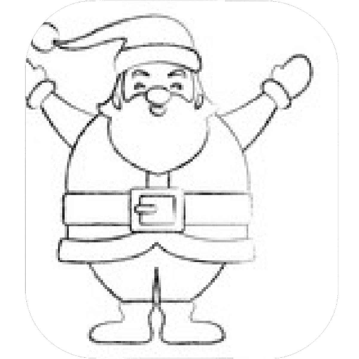 1200x1200 Designs Mein Mousepad Design Mousepad Selbst Designen - Funny Santa Claus Drawing