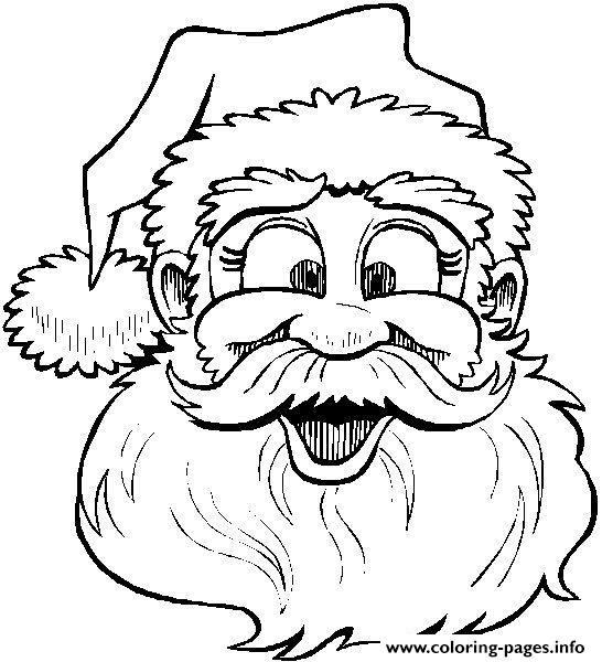 546x600 Funny Christmas Santa Claus Coloring Pages Printable - Funny Santa Claus Drawing