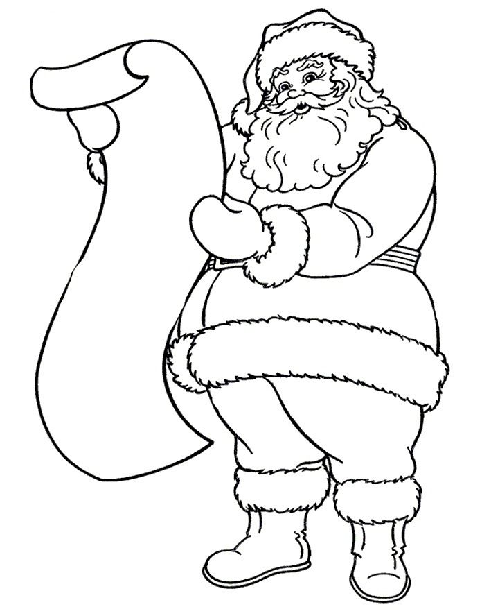 696x888 These Fun Christmas Santa Claus Coloring Pages - Funny Santa Claus Drawing