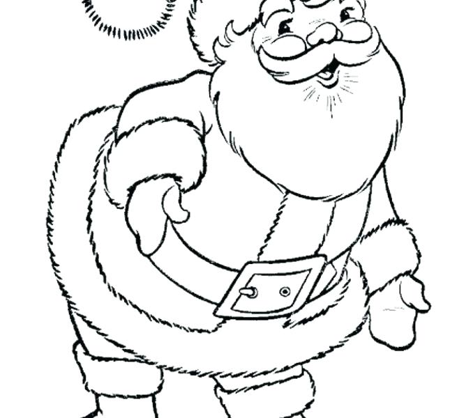 678x600 Coloring Pages Santa Claus Free Sheet Printable - Funny Santa Claus Drawing