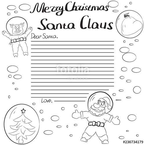 500x500 Postcard Coloring Merry Christmas And Happy New Year With Funny - Funny Santa Drawing
