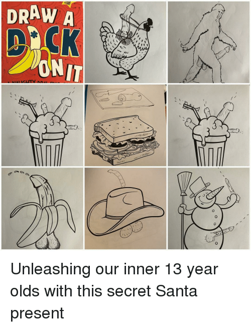 500x654 Draw A Onit Funny Meme On Me Me - Funny Santa Drawing