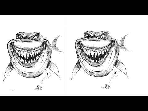 480x360 How To Draw Funny Shark - Funny Shark Drawing