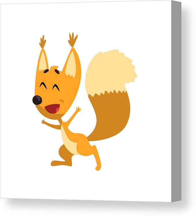 680x752 Cartoon Happy Smiling Funny Squirrel Character Vector Illustration - Funny Squirrel Drawings