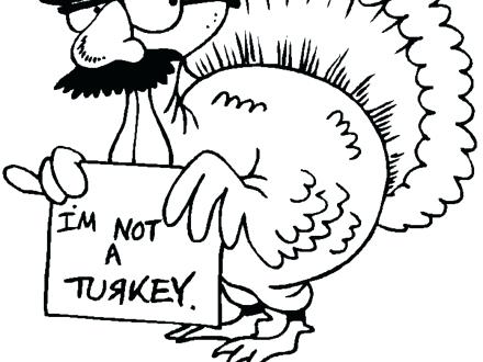 440x330 Pics Photos Thanksgiving Coloring Pages Funny Turkey - Funny Turkey Drawings