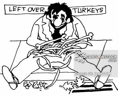 400x332 Turkey Bones Cartoons And Comics - Funny Turkey Drawings