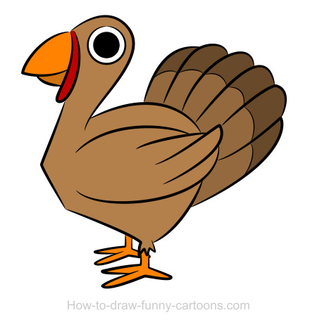 450x472 Turkey Drawing - Funny Turkey Drawings
