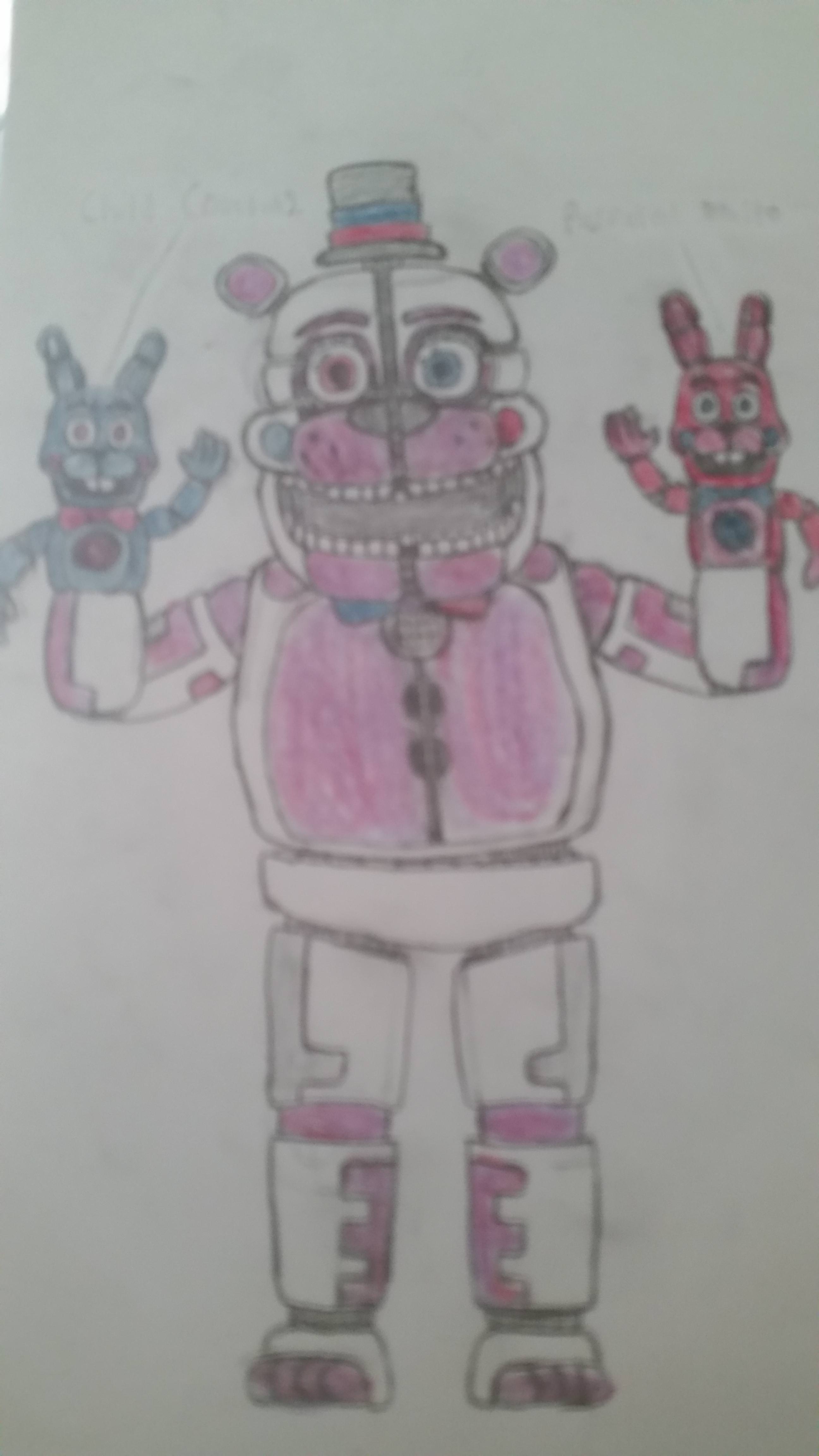 2592x4608 Funtime Freddy Stylized Funtime Freddy - Funtime Foxy Drawing