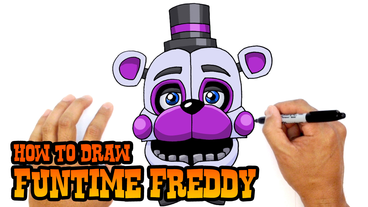 1280x720 how to draw funtime foxy fnaf sister location - Funtime Foxy Drawing