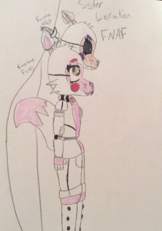 320x456 I Drew Funtime Foxy And Lolbit! My Favorite Fnaf Characters - Funtime Foxy Drawing