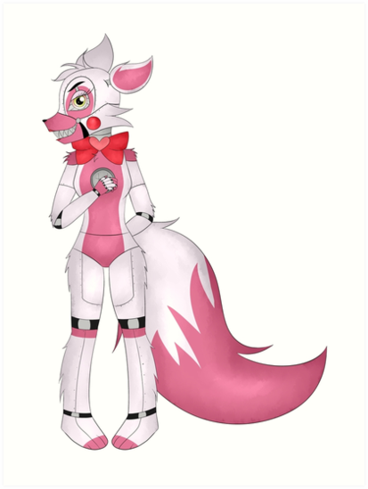 413x549 fnaf sister location funtime foxy art prints - Funtime Foxy Drawing